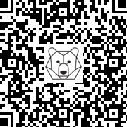 Lien QR Code LOUP GRIS HURLANT