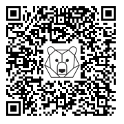 Lien QR Code TÊTE DE RENNE NATURELLE