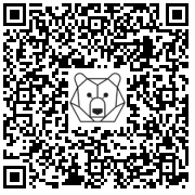 Lien QR Code OURS POLAIRE DEBOUT 2.10 M