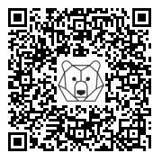 Lien QR Code LAPIN GRIS A GENOUX