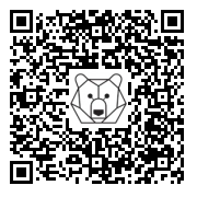 Lien QR Code LAPIN JEAN GRIS FUNNY