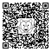 Lien QR Code OURS POLAIRE QUI SE LEVE 2.10m