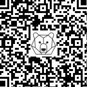 Lien QR Code Ours Léo Brun Debout