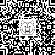 Lien QR Code LOUP BLANC DEBOUT