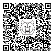 Lien QR Code Ours Léo Brun Skieur