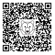 Lien QR Code OURS POLAIRE QUATRE PATTES 1.80 M