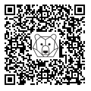 Lien QR Code OURS POLAIRE QUATRE PATTES 1.80 M