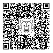 Lien QR Code LEON BLANC PAQUET SUR LA TETE