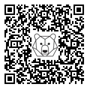 Lien QR Code PETIT LAPIN ROBIN ASSIS BRAS GAUCHE