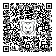 Lien QR Code PETIT LAPIN ROBIN ALLONGE JAMBE DROITE