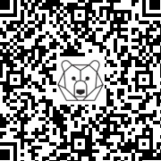 Lien QR Code RENARD BLANC DEBOUT