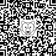 Lien QR Code Ours Léo Brun Tricycle