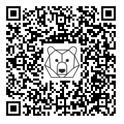 Lien QR Code OURS POLAIRE DEBOUT