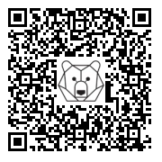 Lien QR Code OURS POLAIRE ASSIS-2 PATTES