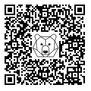 Lien QR Code OURS POLAIRE ENDORMI