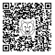 Lien QR Code PERE NOEL ET DEUX RENNES BLANCS