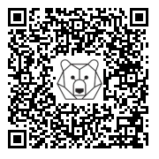 Lien QR Code OURS JAUNE SUR SES QUATRE PATTES