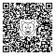 Lien QR Code OURS POLAIRE ASSIS-2 PATTES