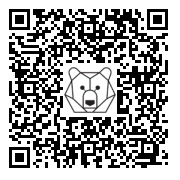 Lien QR Code LAPINOU GRIS - CACHE LES YEUX