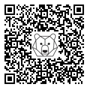 Lien QR Code TIGRE DE SIBERIE BLANC