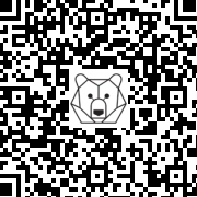 Lien QR Code Musicien - Ours Léo Brun Guitare