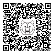 Lien QR Code Ourson Léonardo Blanc Suce son Pouce