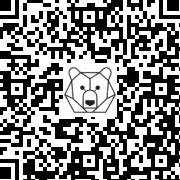 Lien QR Code OURS POLAIRE DEBOUT 3.30 M