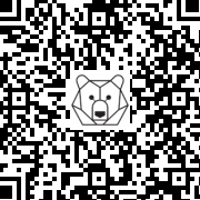 Lien QR Code Ours brun Léo Halloween