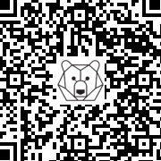 Lien QR Code Marmotte & marmotton couronne de fleurs