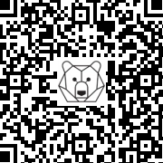 Lien QR Code Marmotte & marmotton couronne de Noël