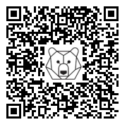 Lien QR Code Marmotte & marmotton couronne de fleurs