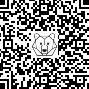 Lien QR Code Brown Bear Leo karate