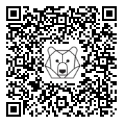 Lien QR Code White Bear Leon tennis player