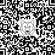 Lien QR Code STANDING WHITE WOLF