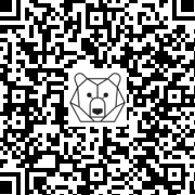 Lien QR Code STANDING WHITE LEON CHRISTMAS