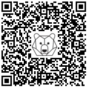 Lien QR Code Caramelou bunny hidding his eyes