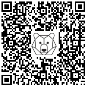 Lien QR Code White deer head