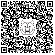 Lien QR Code squirrel - Lying squirrel with a standing one