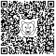 Lien QR Code Polar bear - SITTING POLAR BEAR 2 PAWS