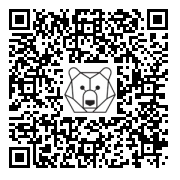 Lien QR Code STANDING BLACK GREAT DANE DOG