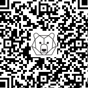 Lien QR Code Bunny - Caramel rabbit knelt down