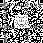 Lien QR Code WHITE LEON SITTING ON SHOULDERS