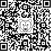 Lien QR Code Standing white deer