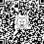 Lien QR Code STANDING BLACK GREAT DANE DOG