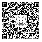 Lien QR Code Bunny -  SITTING GREY JEAN RABBIT