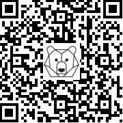 Lien QR Code SITTING GREY RABBIT