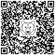 Lien QR Code Polar bear - Standing Large polar bear 2m10