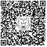 Lien QR Code White Leonardo with snow ball