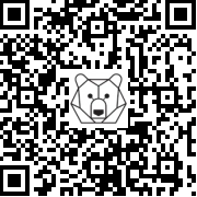 Lien QR Code White Leonardo with snow ball