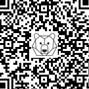 Lien QR Code Brown Bear Leo Standing